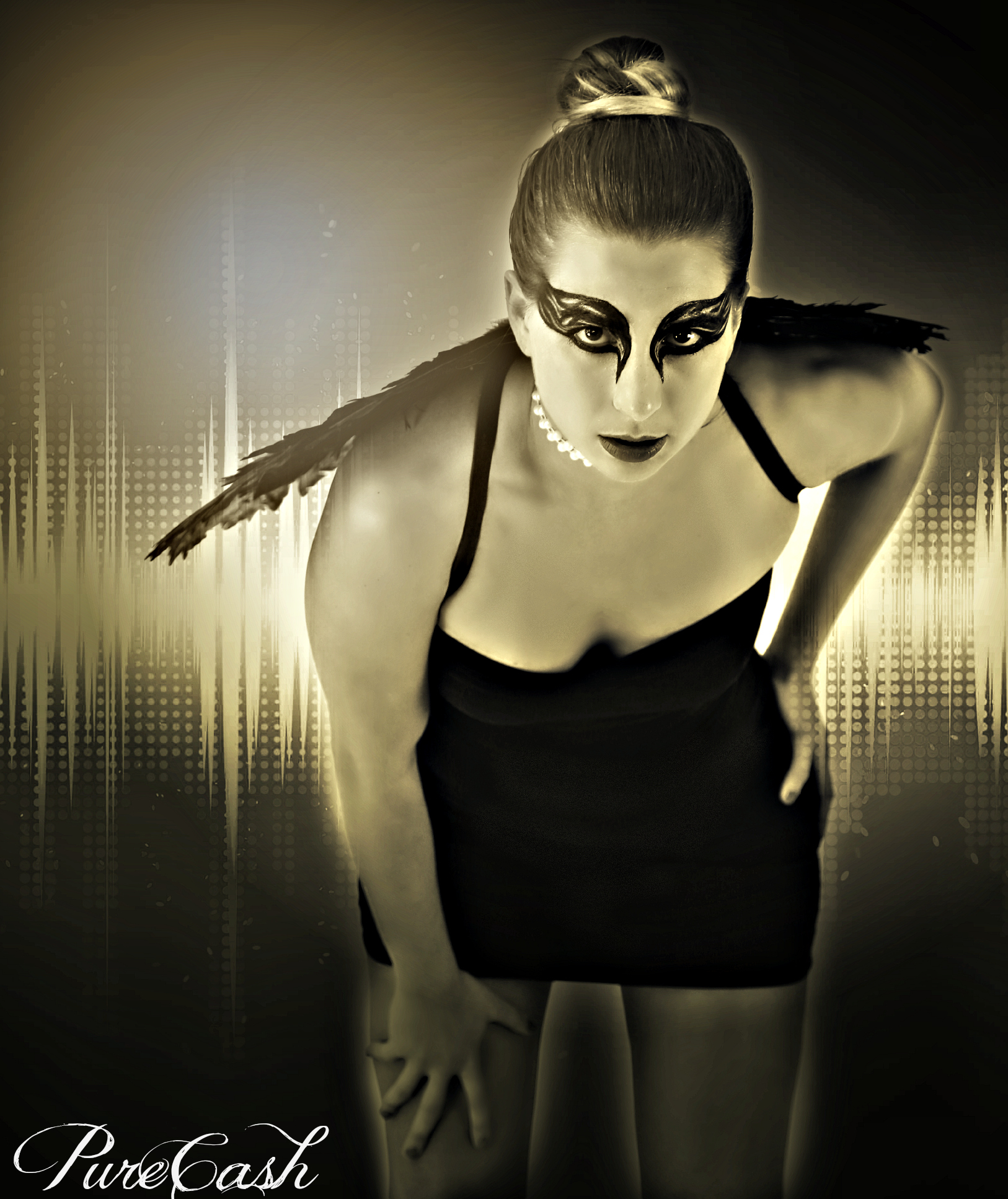 Black Swan theme photoshoot