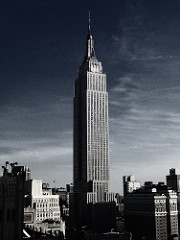Manhattan desde el Empire State in Tilt Shift